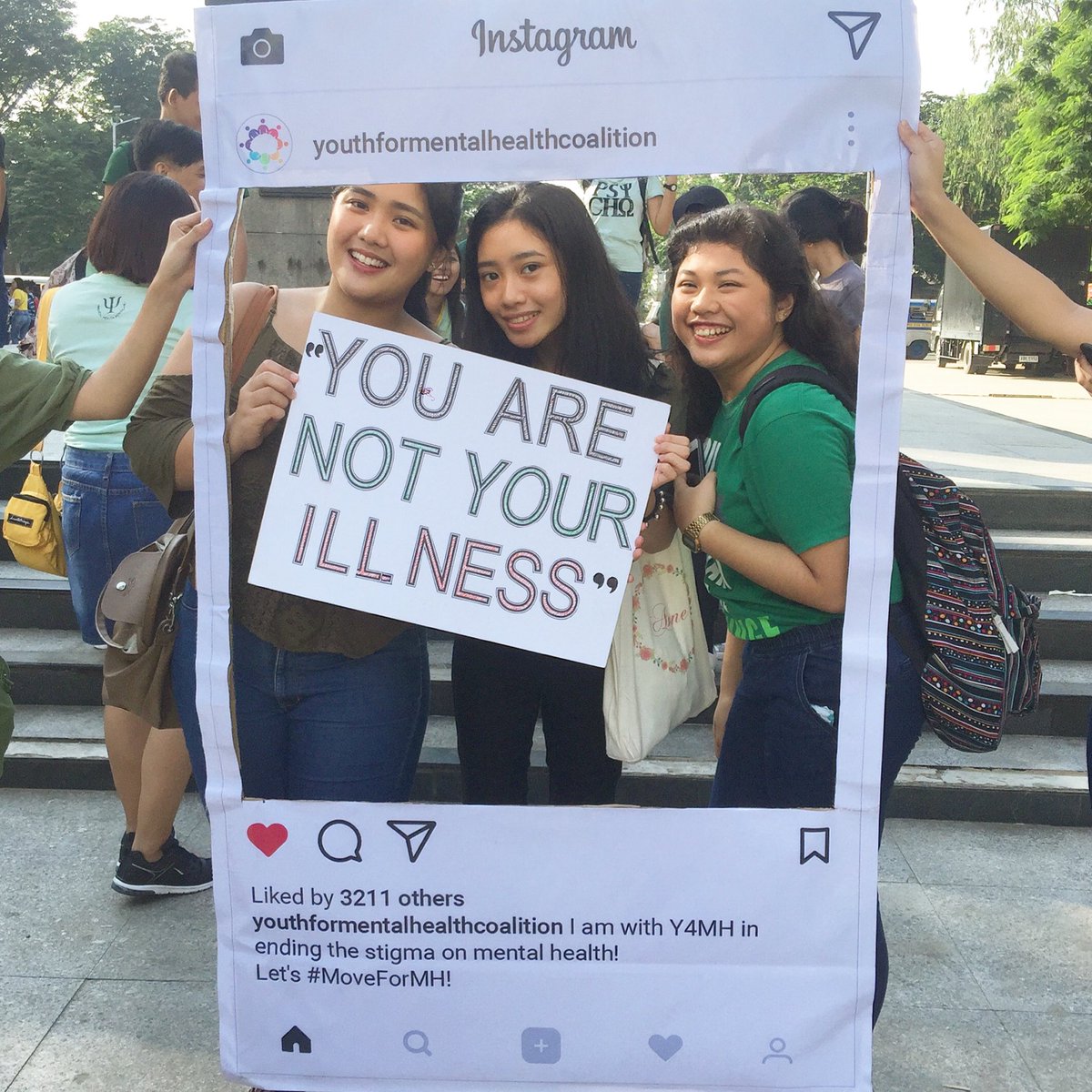 sabhermosa's tweet image. Mental health solidarity walk! 💚
#MoveForMH #HelpIsHere ✨🌈