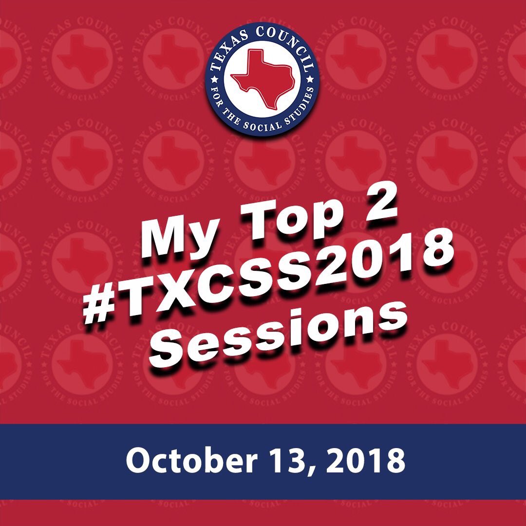 CumbieKHS's tweet image. My top 2 today were Making Learning Visible @Texas_LRE and WWII in the Pacific/European Theatre #TXCSS18