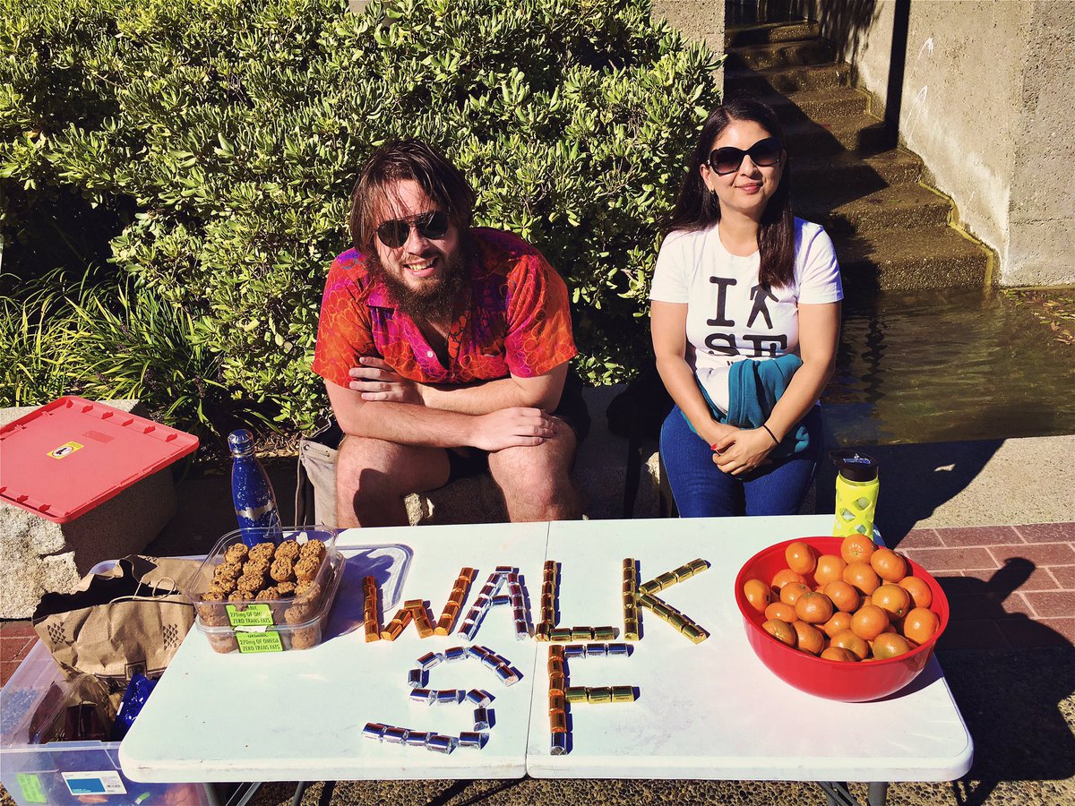 throgers's tweet photo. Congrats to @walksf for 20 years of fighting for pedestrian safety! @caillemillner and I highly enjoyed #20kwalk this afternoon- great route planning by @transbay and others https://t.co/prLh6XJ0dw