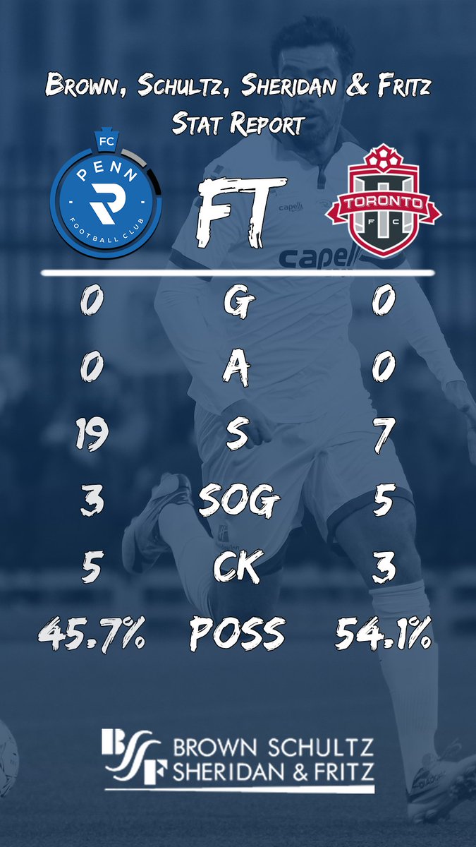 Full time stat report, presented by Brown, Schultz, Sheridan &amp; Fritz @BSSFCPAs:

#PENvTOR