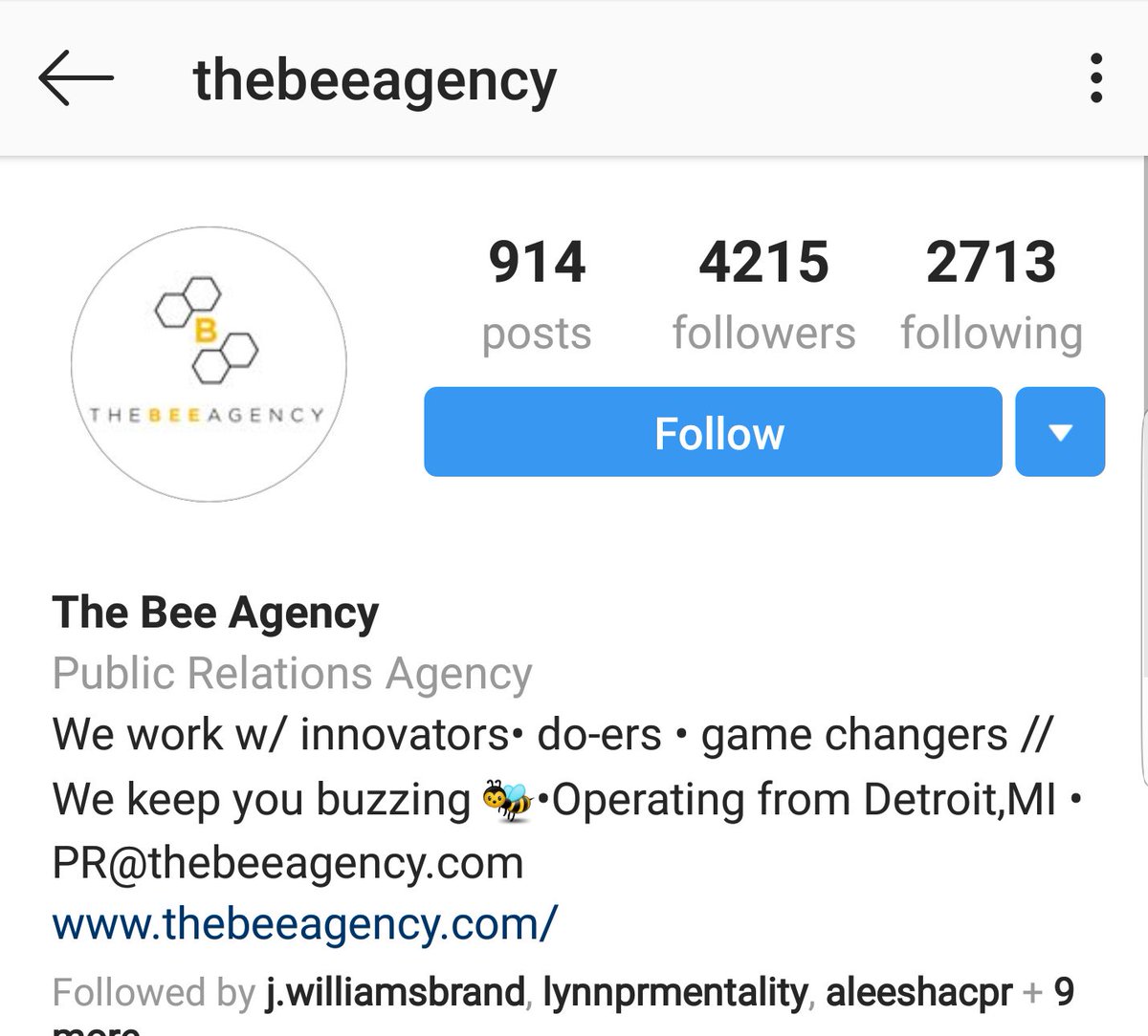  @BeeBrownPRIG: BeebrownprFounder  @TheBeeAgencyPR Publicist