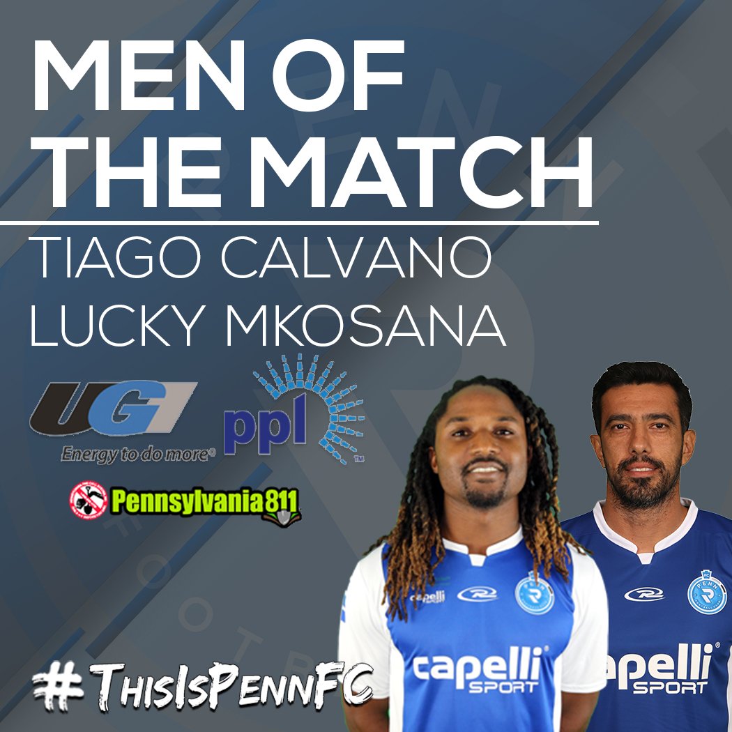 Your <a href="/UGI_Utilities/">UGI Utilities</a>, <a href="/PPLElectric/">PPL Electric Utilities</a> and <a href="/Pennsylvania811/">Pennsylvania 811</a> Men of the Match are Tiago Calvano and <a href="/Luckynumber17_/">Lucky Mkosana 🦡</a>!