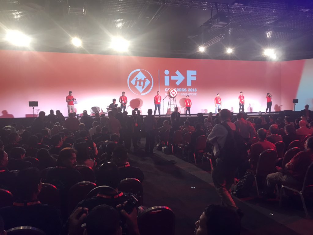 ITF_Americas's tweet photo. Apertura en #Singapore del @ITFCongress2018 #ITFcongress2018 las delegaciones de #sindicatos afiliados de nuestra región presentes con su agenda #desafíos en el evento d los trabajadores del #transporte mundial q comenzó y culmina el próximo Sábado #TransportWorkersBuildingPower https://t.co/g0GBr7rOQZ
