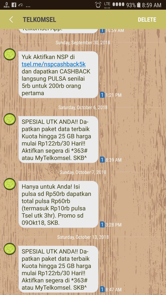 Halma80's tweet photo. Sy dpt sms dr @Telkomsel  penawaran paket kuota spesial bs diaktifkan lwt *363# stlh sy cek gk ada yg seperti disebutkan di sms,trus cara belinya gmn?ss terlampir. https://t.co/6GQTV6Dvne