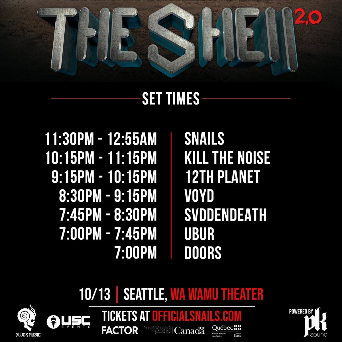 uscevents's tweet photo. ๐ Doors to @snailmusic and #TheShellTour are now open! Come on in and get snailed. #VomitSquad https://t.co/sjcWKlDqw2
