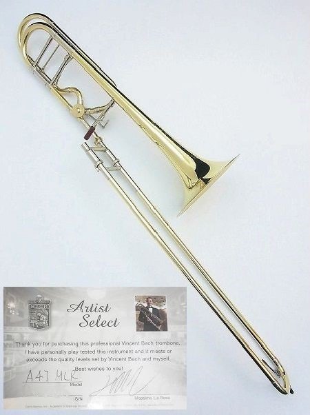 トロンボーン】中古品 #Bach A47MLR (マッシモ・ラ・ローサ)モデルが