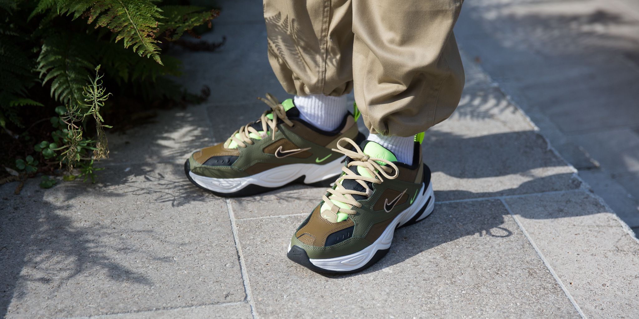 Nike m2k tekno medium olive best sale