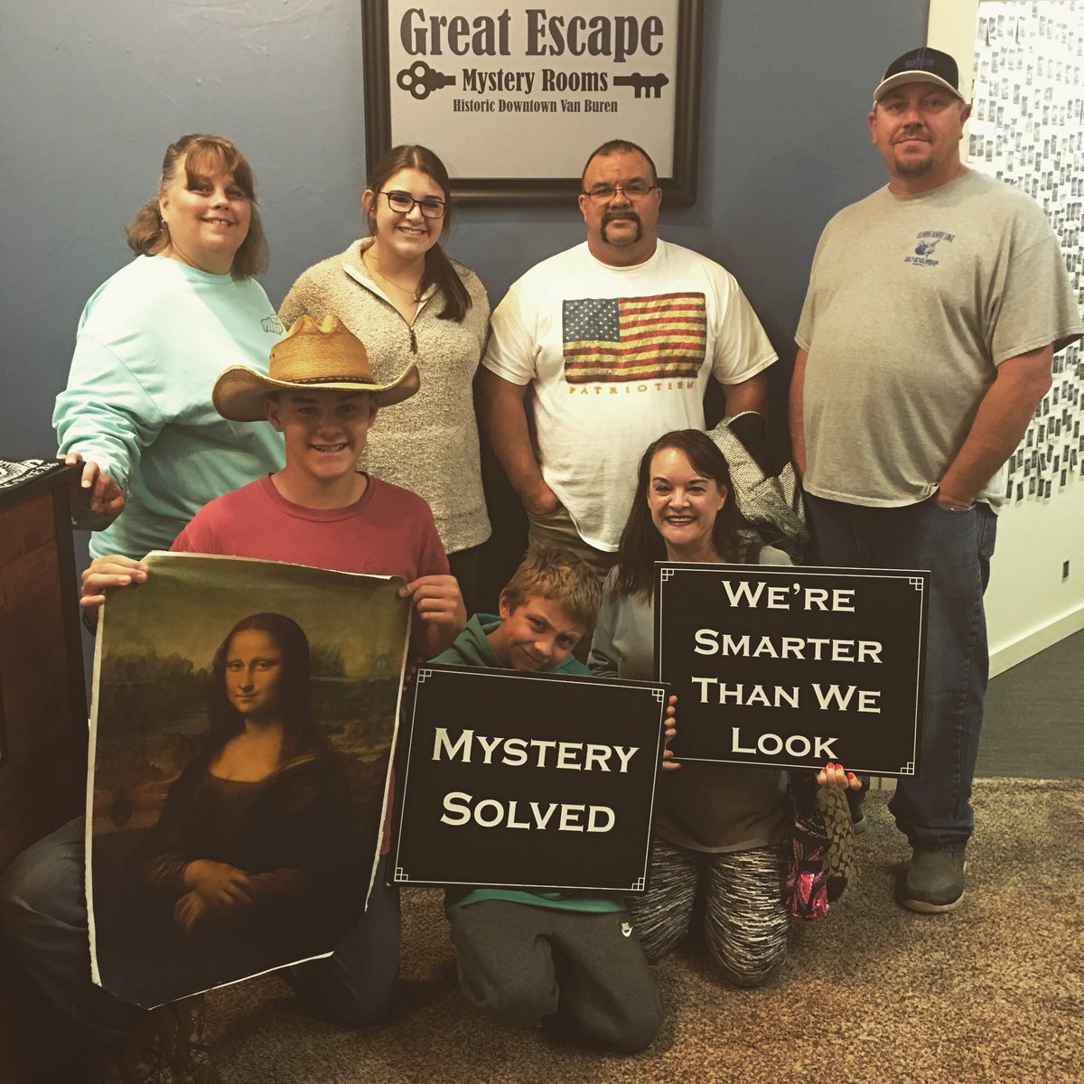 GreatEscapeVB's tweet image. Team Gum Gum Dumb Dumbs couldn’t escape Heist at the Museum before time ran out, but props for coming up with an awesome team name! 🤣 Great try, guys!  You’ll get it next time! 🤞🏼🤞🏼
#greatescapemysteryrooms #escaperoomvb #greatescape #escapevb #thingstodoinvb #nightatthemuseum