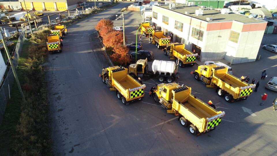 Frances70646910's tweet photo. Our Ontario drivers getting ready to head out from our Merritt truck assembly site  to Bancroft and Kingston West https://t.co/n5mdsSh5qA