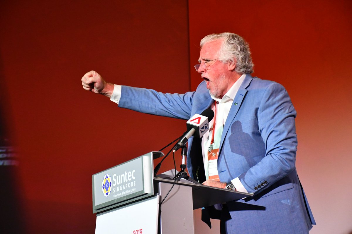 ITFAfrica's tweet photo. @ITFglobalunion President, Paddy Crumlin opens the journey to #TransportWorkersBuildingPower at the #ITFCongress2018 https://t.co/vtlplM5dsI