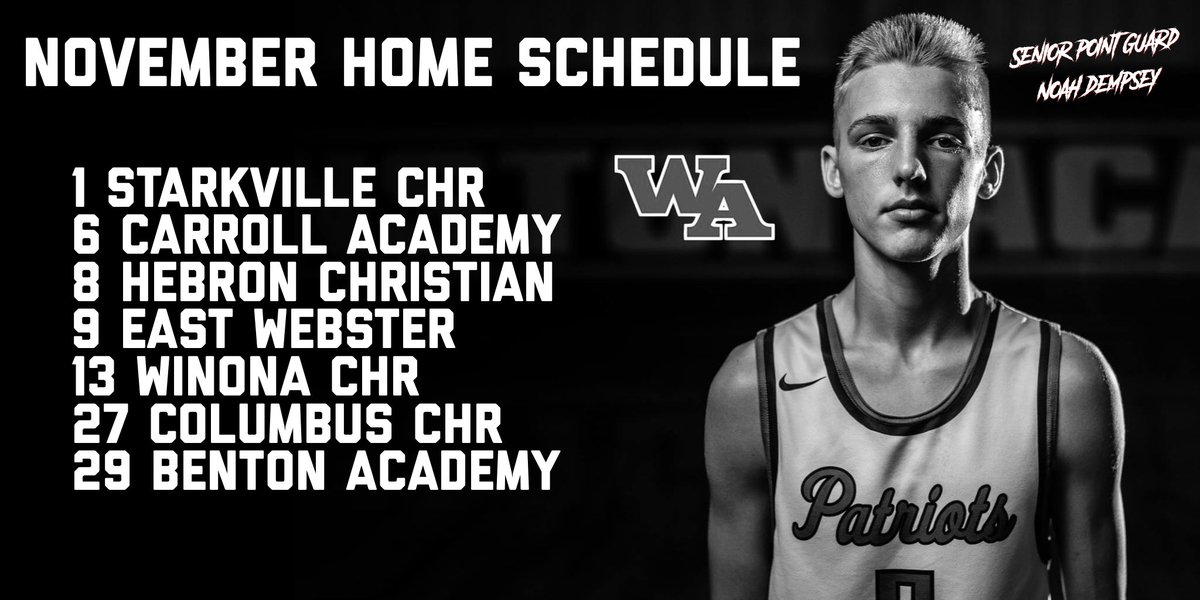 November Home Slate
Tip Off in 19 Days