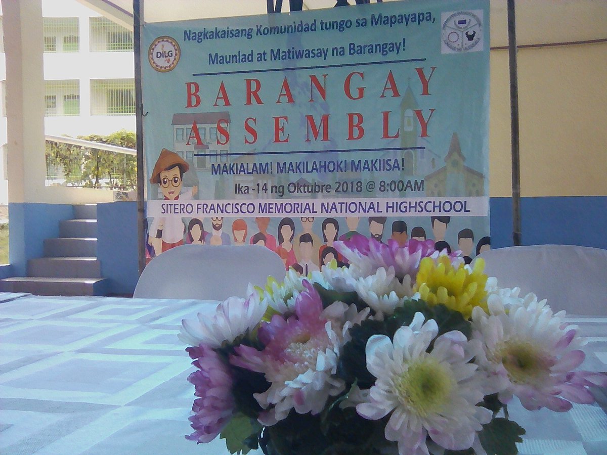 mergal_evan's tweet photo. BARANGAY ASSEMBLY ๐๐๐
#MAKIAALAM
#MAKILAHOK
#MAKIISA https://t.co/mealN3EfLY