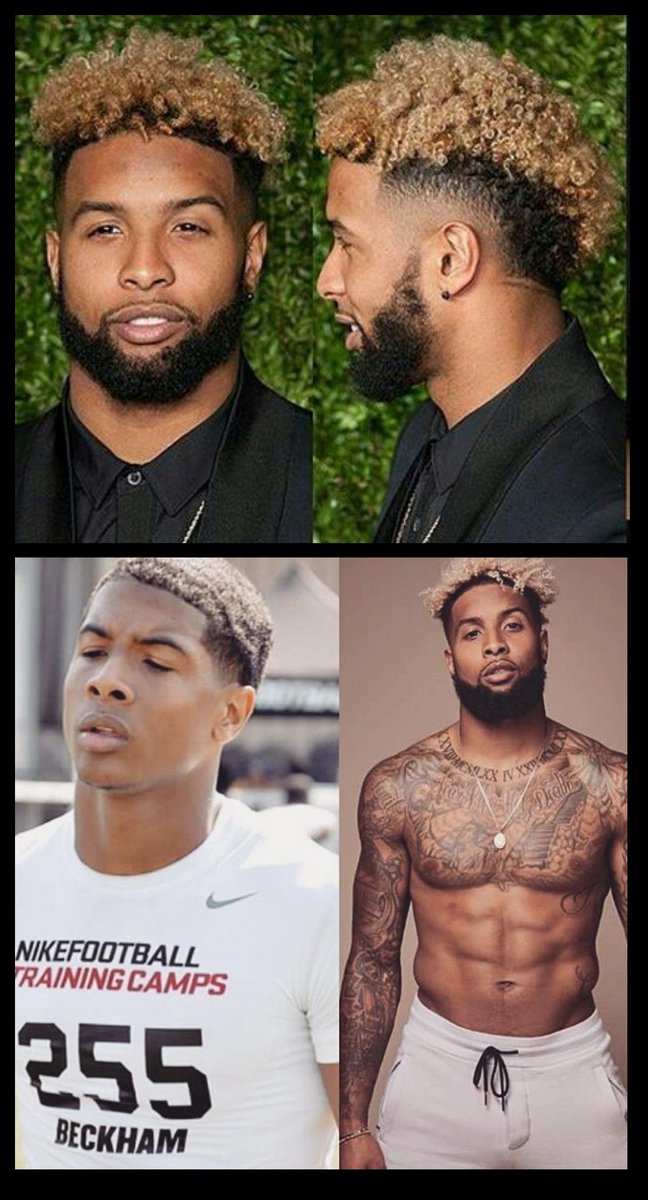 blackitalian9x6's tweet photo. 💪Odell Beckham Jr 🏈~FINE AS FUK ...now if he'd chill out on the tattoos & bright noodle-length hair we could focus on his fineass face again like back in his college fade days, jus sayin lol. #odellbeckhamjr #odell #obj #OdellBeckhamJr #OdellBeckham #FAF #FineAsFuk #Footballer https://t.co/iVGq0hCKnV