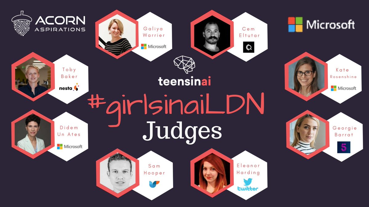 AcornAspiration's tweet photo. Here we are - day 2 of #girlsinaiLDN and the girls are excited to pitch their innovations to our group of amazing judges- @galiyawarrier, Cem Eltutar @creoqode, Kate Rosenshine, @GeorgieBarrat, @tweetanor, @shooperux, @didem_un_ates &amp; Toby Baker  @nesta_uk

Let's go girls! 🚀🌟♀ https://t.co/LLd7IwWklc