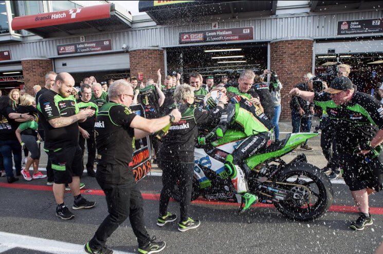 Jack_Perry1's tweet photo. The road to becoming champion is a journey, not a destination and what a journey the last few years have been! 
No one is more deserving of being called 2018 Champion than @realleonhaslam  🏁 🏆 🍾 https://t.co/D3XxB0RadO