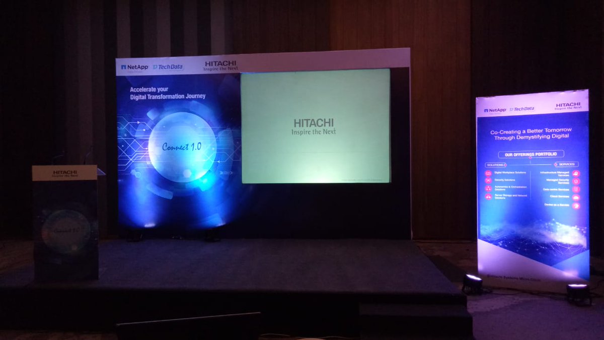Hitachi Systems Micro Clinic on Twitter: "Accelerating digital transformation for our Customers. Live scenes from Connect 1.0 with @NetApp @NetAppIndia and @Techdata in Chennai. #DigitalTransformation… https://t.co/i59QjGqGzd"
