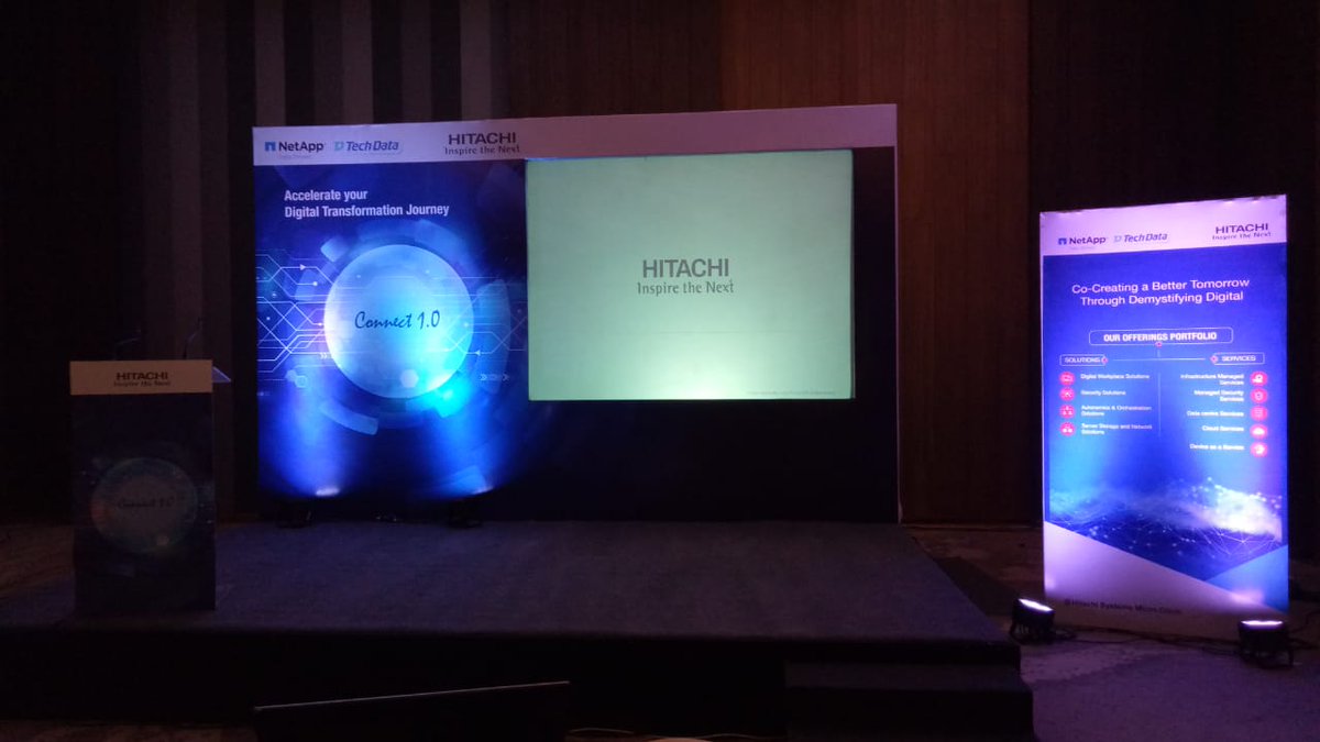 Hitachi Systems Micro Clinic on Twitter: "Accelerating digital  transformation for our Customers. Live scenes from Connect 1.0 with @NetApp  @NetAppIndia and @Techdata in Chennai. #DigitalTransformation…  https://t.co/i59QjGqGzd"