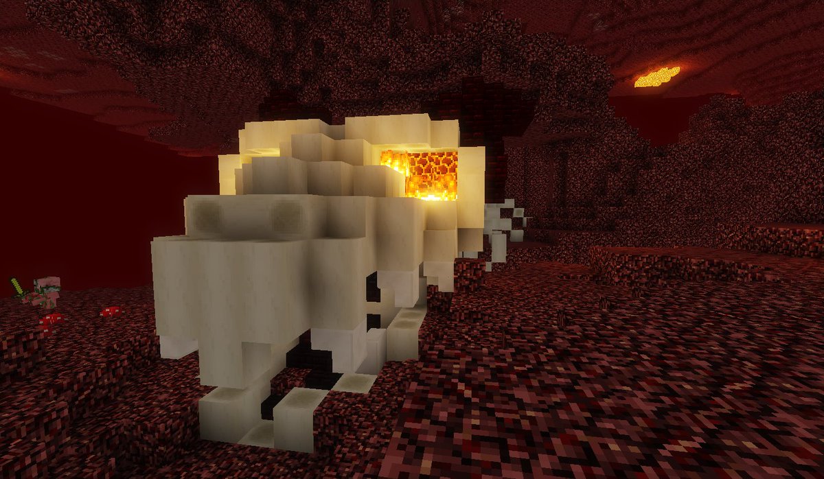 Minecraft Fr Pa Twitter Ce Squelette De Dragon Du Nether Est Plutot Efficace Pour Dissuader Les Gens De Passer Dans Mon Portail Du Nether Source T Co 76havty4dj T Co Oy1lcueh6m
