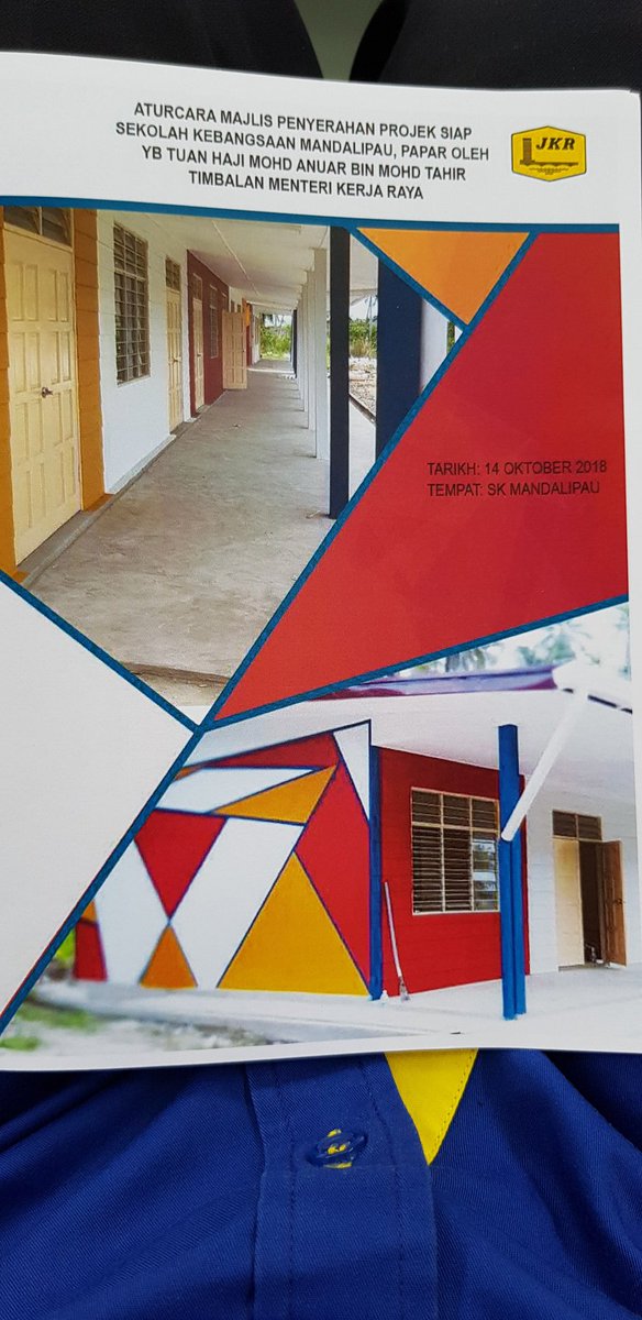 RoslanMdTaha's tweet photo. Majlis penyerahan projek Pembinaan Semula &amp; Naiktaraf Sek Daif mengguna kaedah IBS  di Sek Keb Mandalipau Papar oleh YB @HjAnuarTahir Timbalan Menteri @MOWorks Keseluruhan projek di Sabah sebanyk 35 Sek Fasa 1/2018 telah siap manakala dua lagi siap selewatnya hujung Okt 2018 👍 https://t.co/NDn5pYZ4Xm