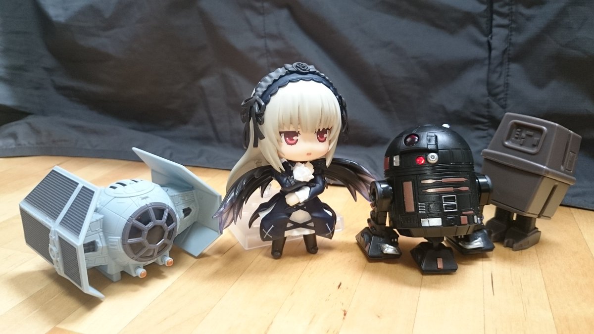 2674Luke's tweet photo. #R2Q5 Beep!beep!
#G6 ~!
#水銀燈 え⁉ #TIE_Advanced の通信機を使って援軍を呼べるですってぇ? #ねんどろいど
#オモ写 https://t.co/TTAfVI8chY