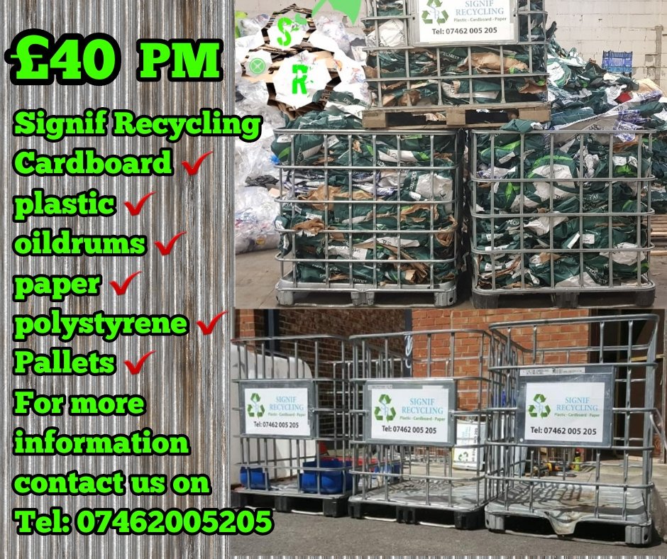 SignifR's tweet photo. Signif #Recycling
#Cardboard ✔
#plastic ✔
#oildrums ✔
#paper ✔
#polystyrene ✔
#Pallets ✔
For more #information 
#Contact us on 
Tel: 07462005205
@maneer786 @ManeerUmer @ARCOAGroup https://t.co/fusMc2GhYp https://t.co/kZzFIDvAcj