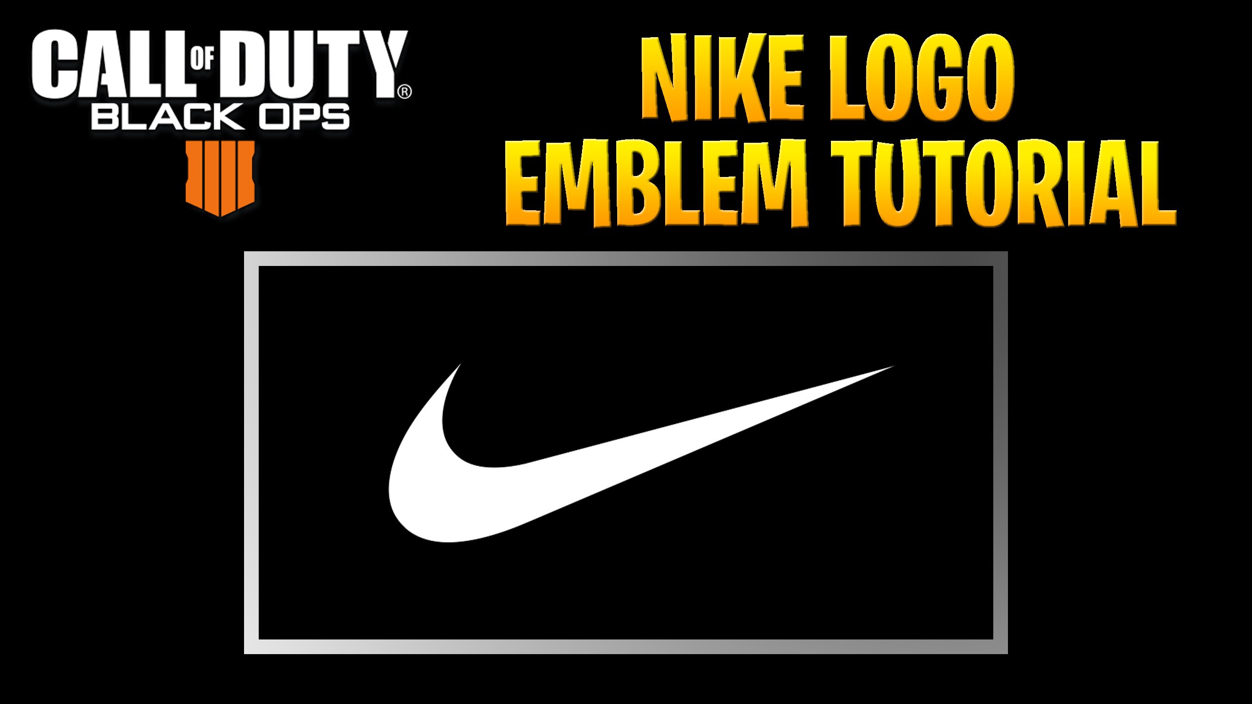 Battlefield 2042 News! Twitterissä: Ops 4: EASY NIKE Emblem Tutorial Just wanted to share this cool emblem I made today! CHECK IT OUT HERE: https://t.co/Bm1Iiz6eYB #bo4 #Bo4Emblem #Blackout #Blackops4giveaway #BlackOps4zombies #BO4Zombies #