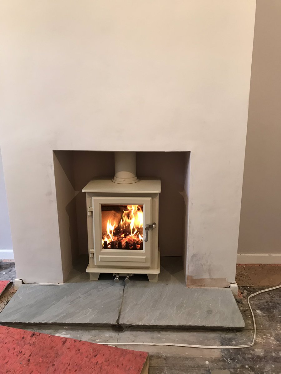 StoveRoom's tweet photo. Clock #multifeul #stove fitted in #penarth #TheStoveroomCardiff https://t.co/fJMLjYXfZo