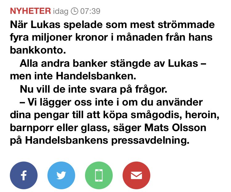MickeKirsch's tweet photo. Inte ett jättebra svar, väl? Grundtanken med svaret köper jag, men hade varit smartare att byta ut en eller ett par jämförelser? #handelsbanken https://t.co/mdLQkqCvVI