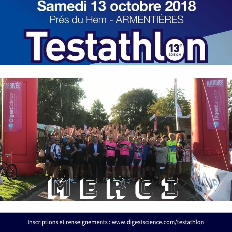 digestscience's tweet photo. MERCI à tous pour cette magnifique journée passée ensemble au Près du Hem à @Armentieresvill pour la 13ème édition du #testathlon 
Vous vous êtes tous dépassés pour faire reculer ensemble la maladie de Crohn mais plus largement toutes les maladies digestives
#digestscience #crohn https://t.co/7hUQwIFILx