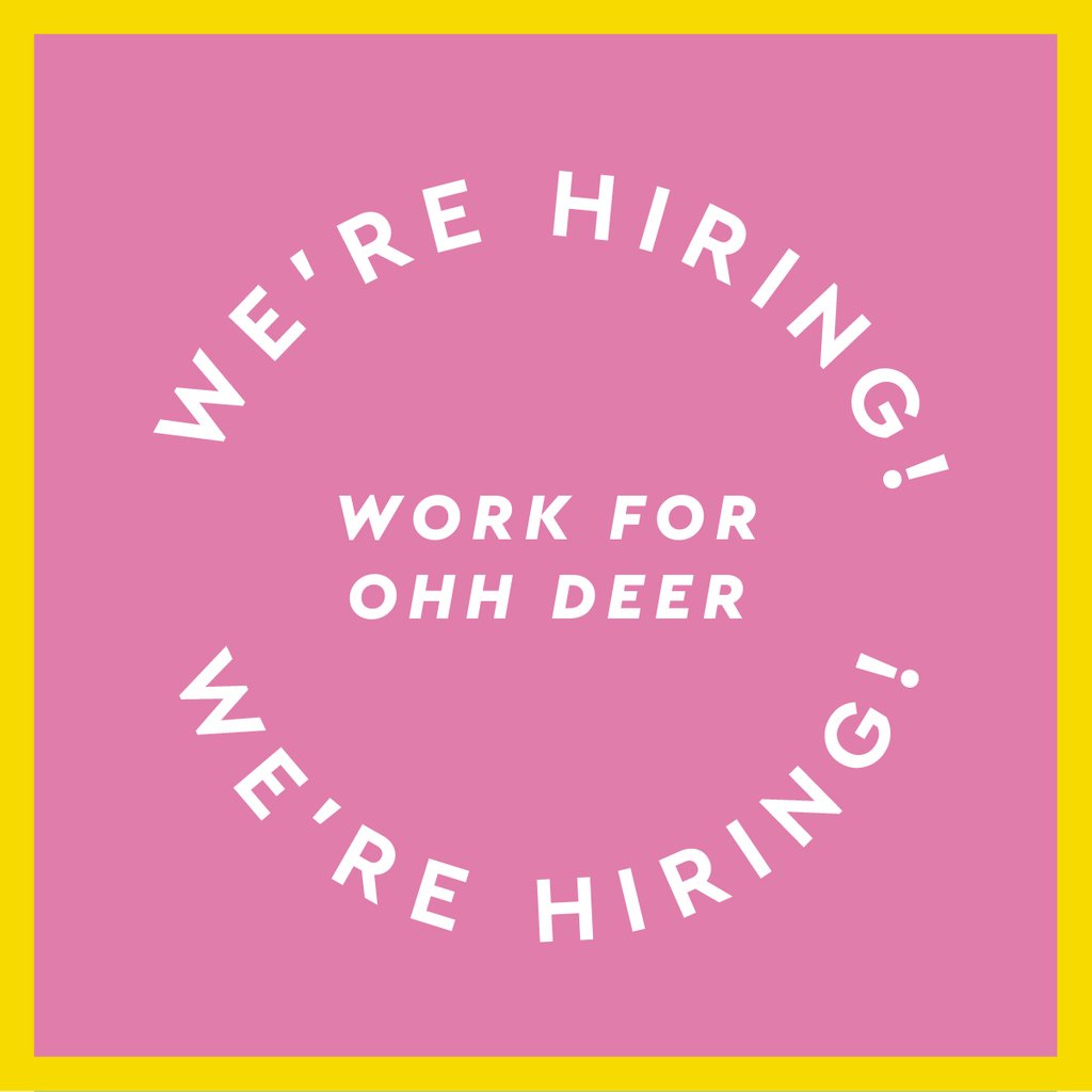 ohh_deer's tweet photo. WE'RE HIRING! 
We're looking to fill both permanent full-time positions and casual roles at Ohh Deer!

For more information head over to:
 https://t.co/Wi8QynEJxH

#ohhdeer #jobvacancies #jobvacancy #hiring #werehiring #creativejobs #warehousejobs #webdeveloperjob #salesmanager https://t.co/fIc7AigCUm