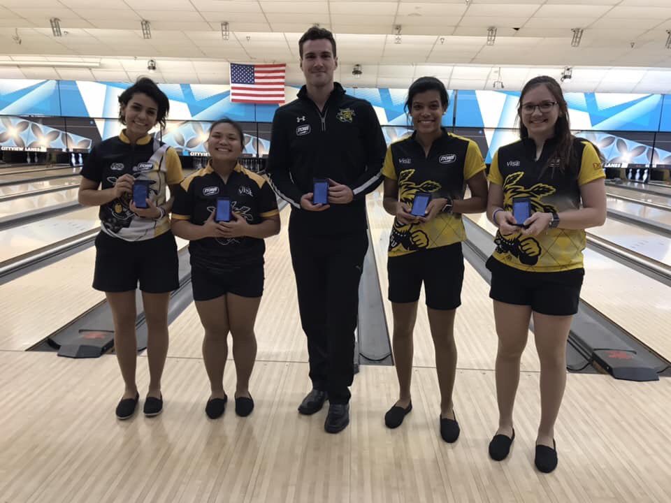 prstrikeforce's tweet photo. Congrats Estefania Cobo, All Tournament Team Award representing Wichita State University Shocker Bowling #SWIBC #collegebowling #prsf #orgulloboricua https://t.co/9lIwRw0Et9