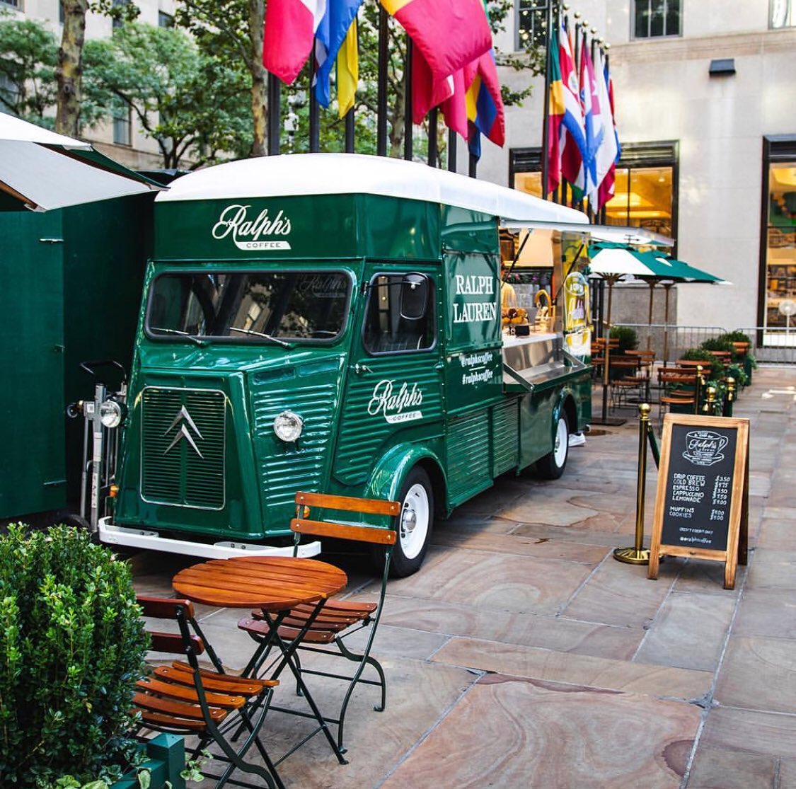 Coffee truck at Rockefeller Center 