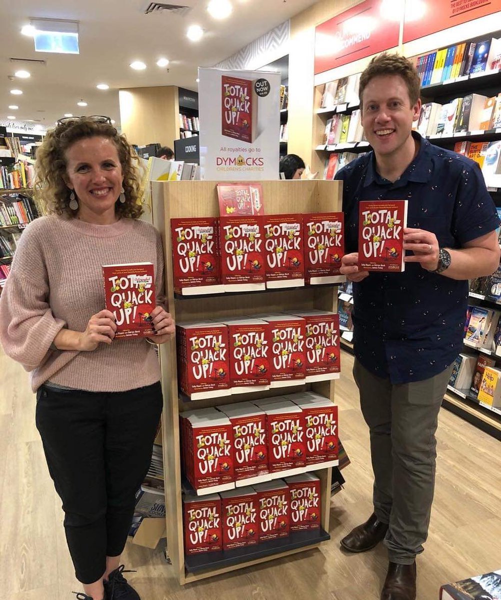 DymChatswood's tweet photo. Big thanks to @AdrianBeckBooks and #SallyRippin for stopping by this week and signing copies of both their fabulous individual books as well as their fun new @dymocksbooks charity book #totalquackup All royalties go to charity! 😁👍🏻🐤 https://t.co/or04vX7SFc