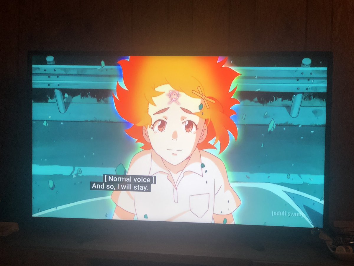 MeganTHarvey's tweet image. Look at Kana making desicions and stuff! 😍😭 #flcl3  #flcl3livetweet