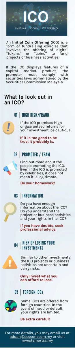 SecComMalaysia's tweet photo. @SecComMY's Mohamad Nor Azizi
and Chan Zhong Yang gives the 101 on Initial Coin Offerings and how to spot an #ICO #scam at #InvestSmartSC Fest 2018 #RunFromScams #ISF2018 #bijaklabur https://t.co/z03yRjRVsM