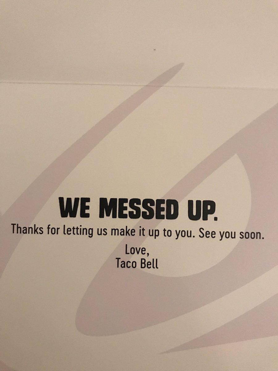 GermanMomInLA's tweet photo. I love a good make up #crunchwrap. Thank you for listening, @tacobell. We shall remain friends. https://t.co/2MtalWdX4R