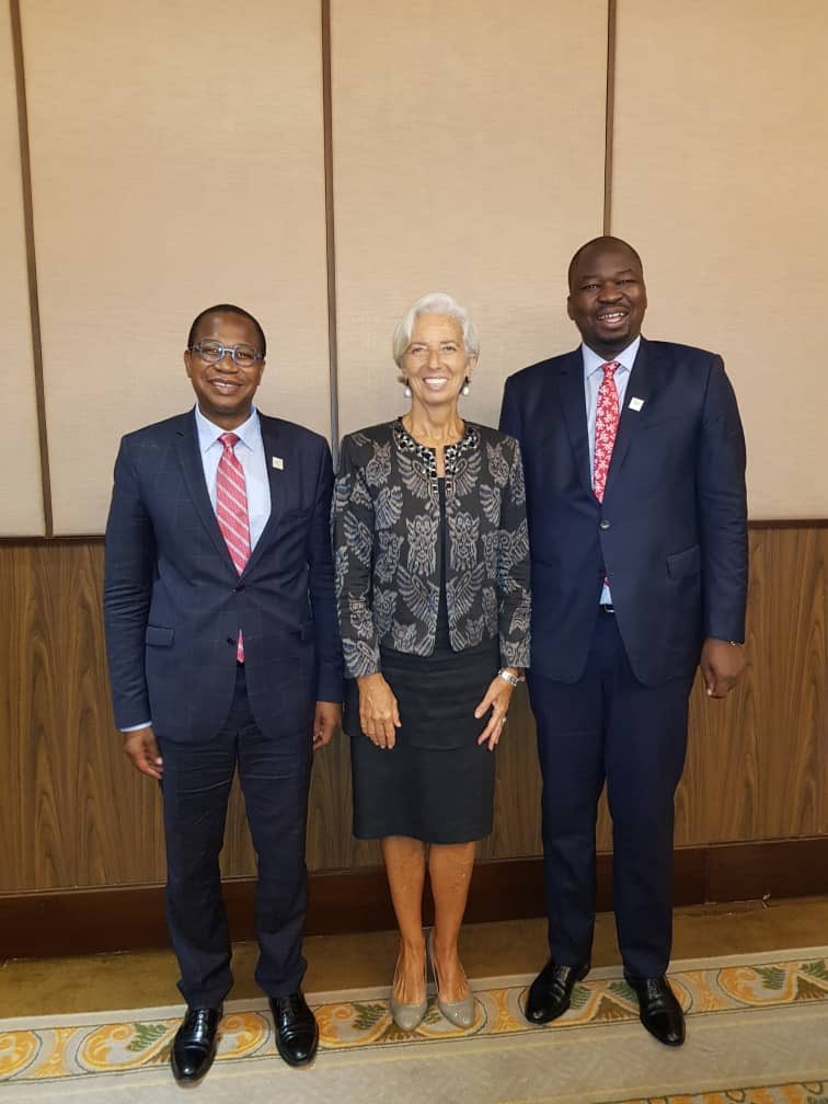 With Christine Lagarde, MD of IMF, and PS Finance Zimbabwe, Mr George Guvamatanga, in Bali