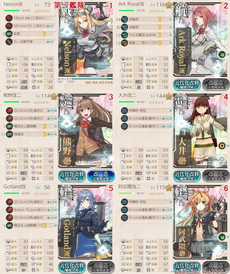 艦これ 5-2 レベリング