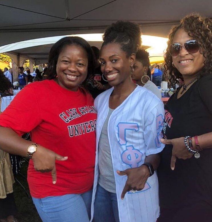 alphagamma1943's tweet photo. The Alpha Gamma and Alpha Delta (undergraduate) chapters of Gamma Phi Delta Sorority, Inc. representing at Clark Atlanta University's homecoming weekend.
#GammaPhiDelta #GPD #AlphaGammaChapter #AlphaDeltaChapter #HBCU #CAUHomecoming2018 #LadyPanthers #Sisterhood #Service https://t.co/Jtp5MHC9yw