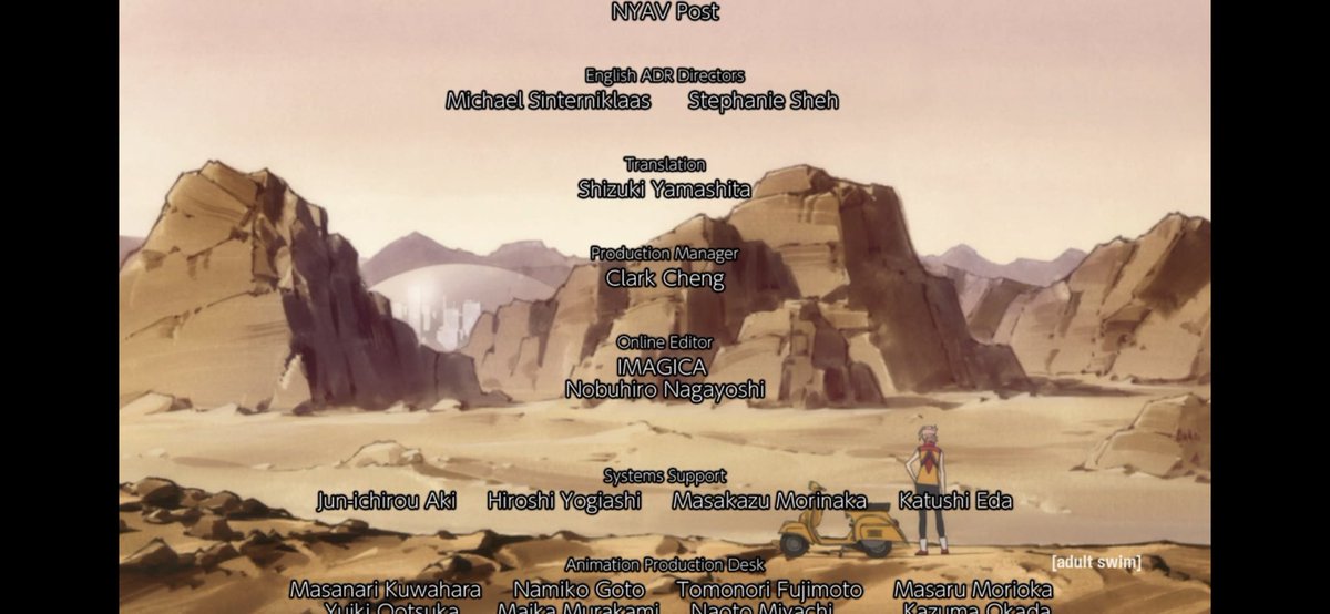 Kellzallday's tweet image. So are they on Mars?! Did they travel to a different planet?! There’s a glass dome around the city and Haruko is outside of it. There’s so many question i need to know! #FLCL3 #FLCL #FLCLAlternative