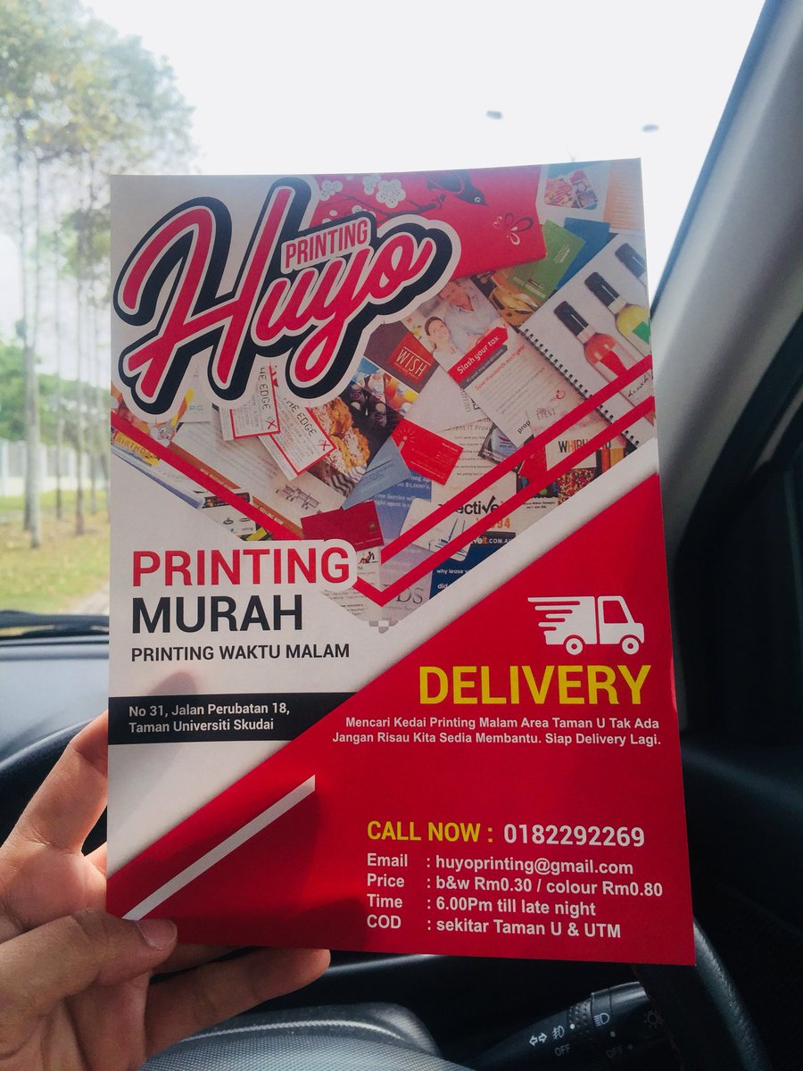 ikhwannHanif's tweet photo. Happy weekend !

Weekend ni mesti banyak kedai fotostet tutup dan kalau ada yang buka pun mesti malas nak keluarkan ? Yelah sebab sekarang kan musim hujan. 

✅ thesis (hardcover)
✅ print
✅ fotostet 
✅ scan
✅ cod

https://t.co/dMDVyxIO3e
#printingservicejb #printingmurah https://t.co/q5Bmc9WAVp