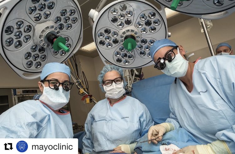 Collaboration in action with Dr. Rebecca (Plastic Surgery &amp; Microsurgery), Dr. Noland (Hand &amp; Peripheral Nerve Surgery), and Dr. Kouloumberis (Neurosurgery) work together to perform a muscle transplant from the leg to the arm in a patient with a paralyzed arm. #ILookLikeASurgeon