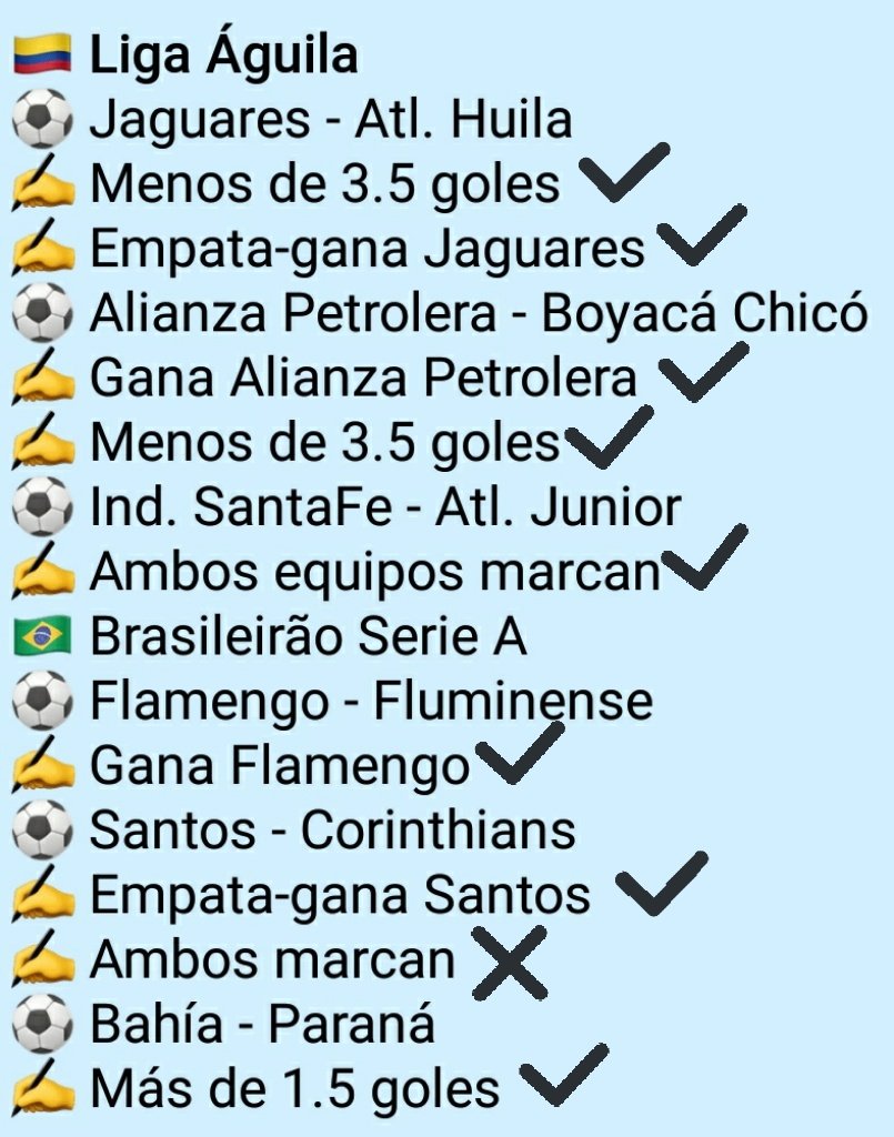 ElArquitectoDP's tweet photo. 🔥🔥🔥RESULTADOS DE HOY, Aún dudas que somos los mejores?🔥🔥🔥

📌Dale RT para más pronosticos https://t.co/5RlwJFxyFG