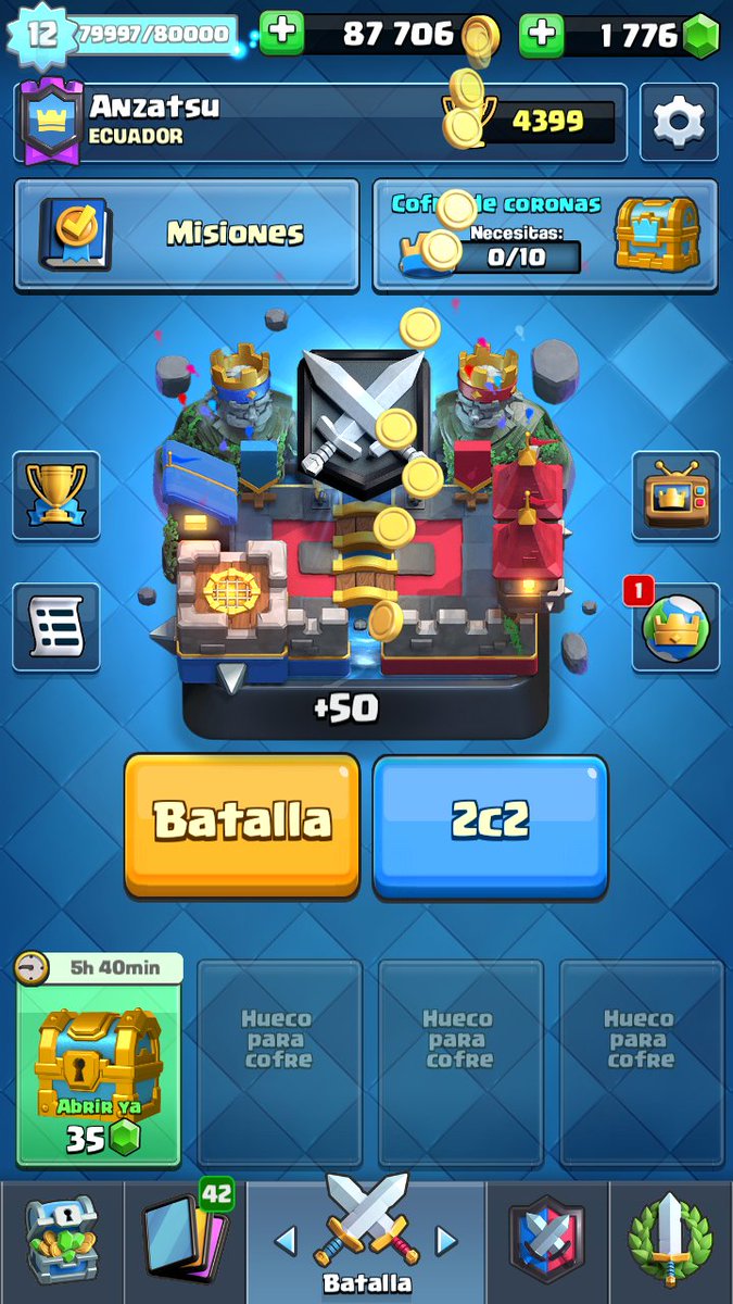 AnzatsuEC's tweet photo. Ahora si, nivel 13 en 4300 copas, preparado para más. 2000 copas allá voy! https://t.co/QdGh9CEAAa