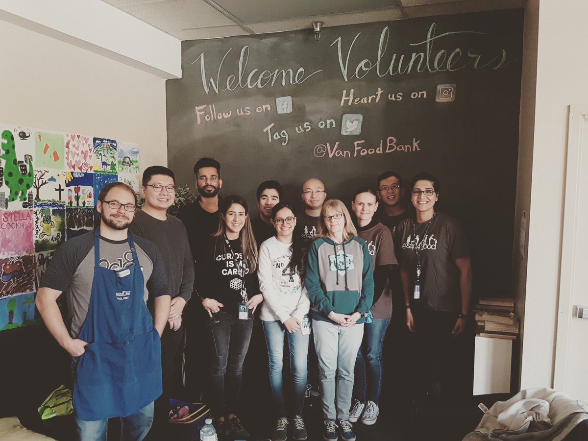 Our team volunteered @VanFoodBank as part of SAP’s Month of Service. So luckey to be prt of a company which cares about giving back to our community. #SAP4Good #LifeAtSAP #Volunteering #ProductSupport