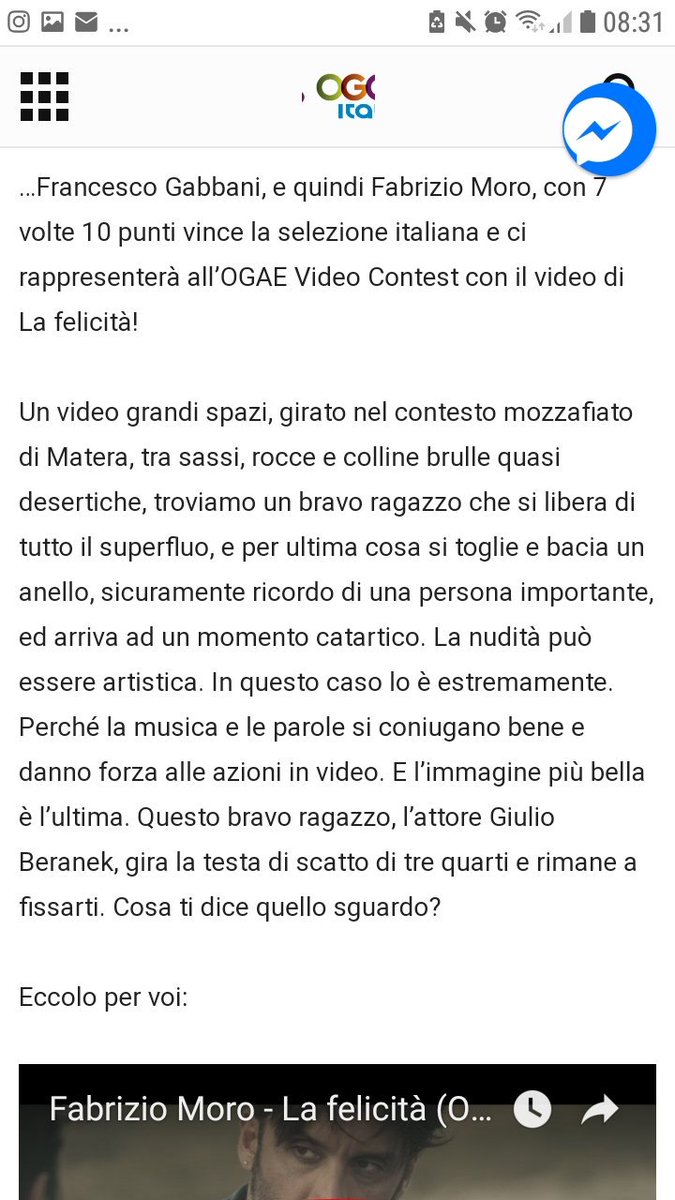 Marimoro19's tweet photo. 😍❤ #ogaevideocontest #fabriziomoro #lafelicità https://t.co/ssnZsmDA6f