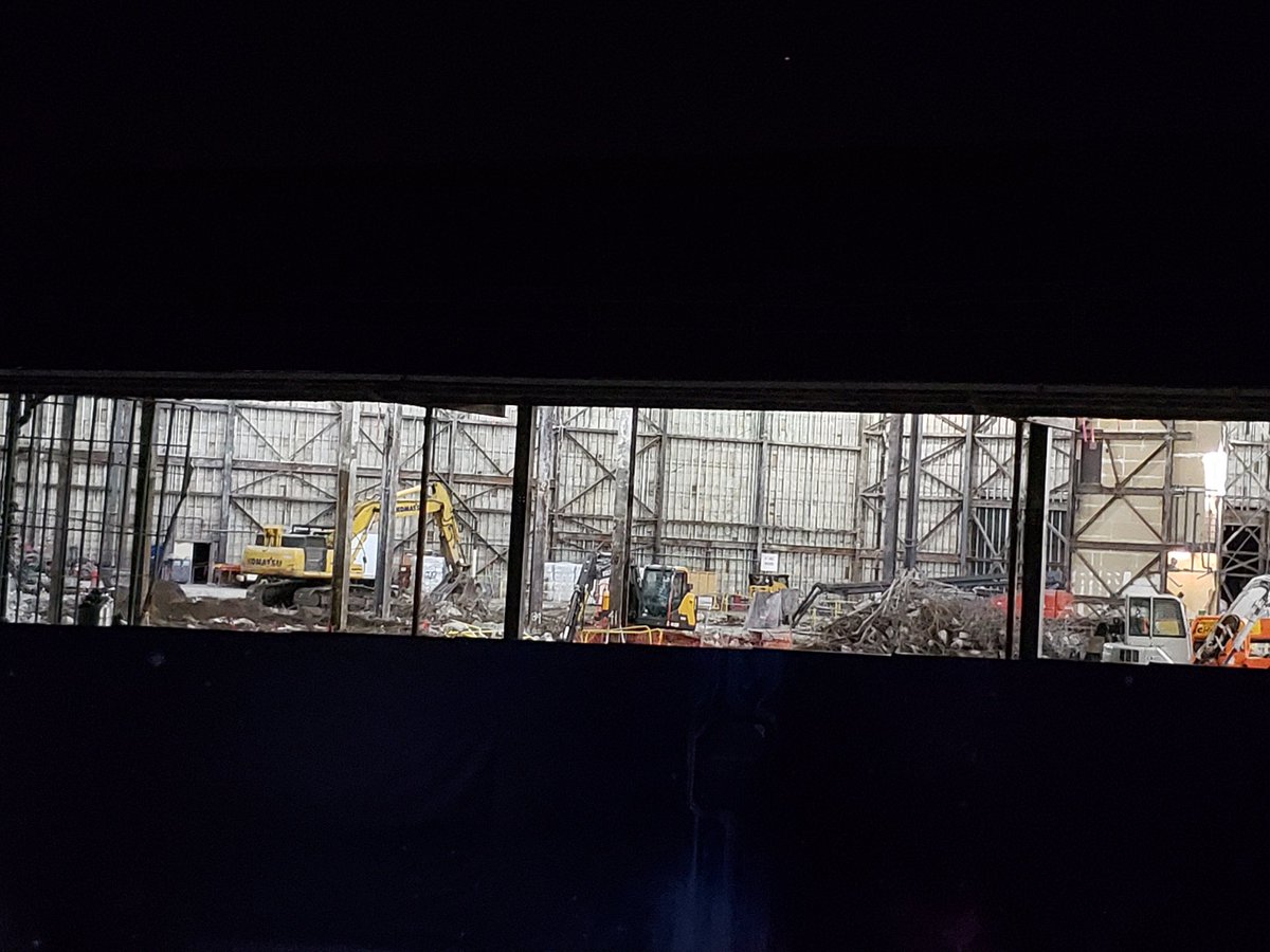 WDWNT's tweet image. A reader sent us pics of the Universe of Energy at night, fully illuminated from the inside. It’s pretty much just a big warehouse at the moment. Rumor has it that it was a little rougher than Disney thought and it actually would have been cheaper to bulldoze and erect a new one.
