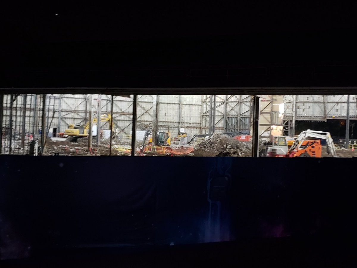WDWNT's tweet image. A reader sent us pics of the Universe of Energy at night, fully illuminated from the inside. It’s pretty much just a big warehouse at the moment. Rumor has it that it was a little rougher than Disney thought and it actually would have been cheaper to bulldoze and erect a new one.