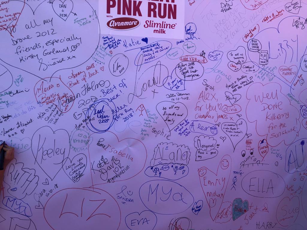 VeryPinkRun's tweet photo. The Wall of support here at Kilkenny Castle.
Thank you 💕
#GreatPinkRun #GPR2018
@Avonmoretaste https://t.co/WqqjCMCCm2