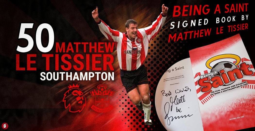 To celebrate <a href="/mattletiss7/">Matt Le Tissier ✝️</a>'s 50th Birthday 🎂 I'm giving away a copy of the new #SaintsFC book 'Being a Saint' signed by the man himself! Thank you Matt! 😇

RT to enter! Winner announced: 31st OCT 7:50pm

'Being a Saint' now available to buy at: richardwaltersauthor.co.uk #epl #comp
